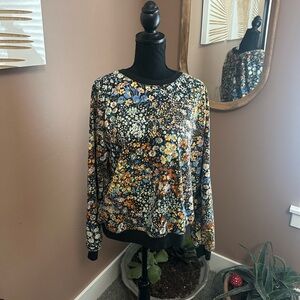 Anthropology Floral Women's Sweatshirt